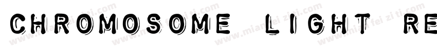 Chromosome Light Regular字体转换